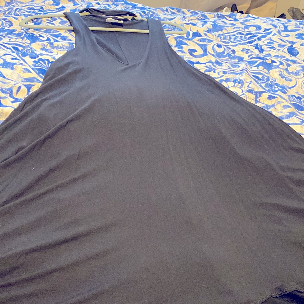 Womens V neck Flowy dress